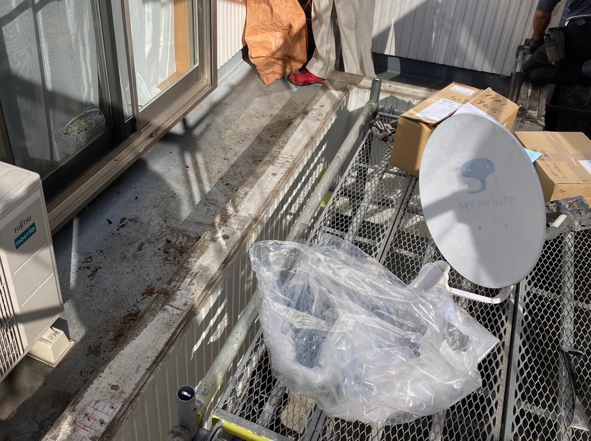 既存木手摺解体