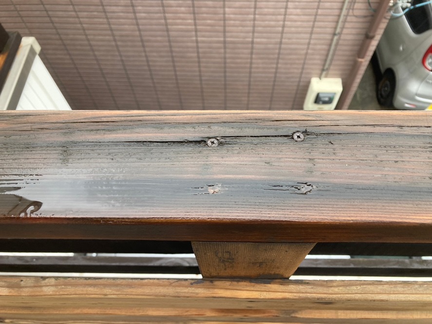 木手摺の腐食