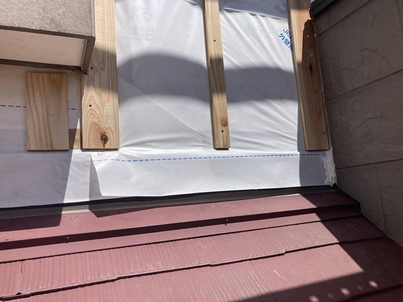 透湿シート、胴縁取付け