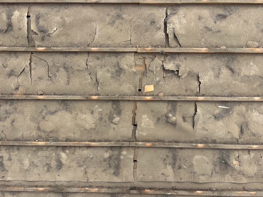 防水シートの破れ