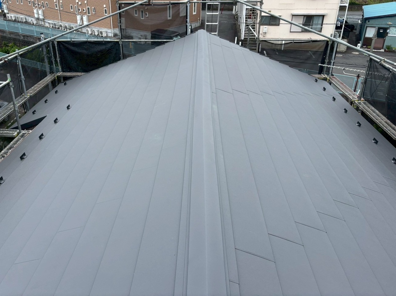 屋根施工後