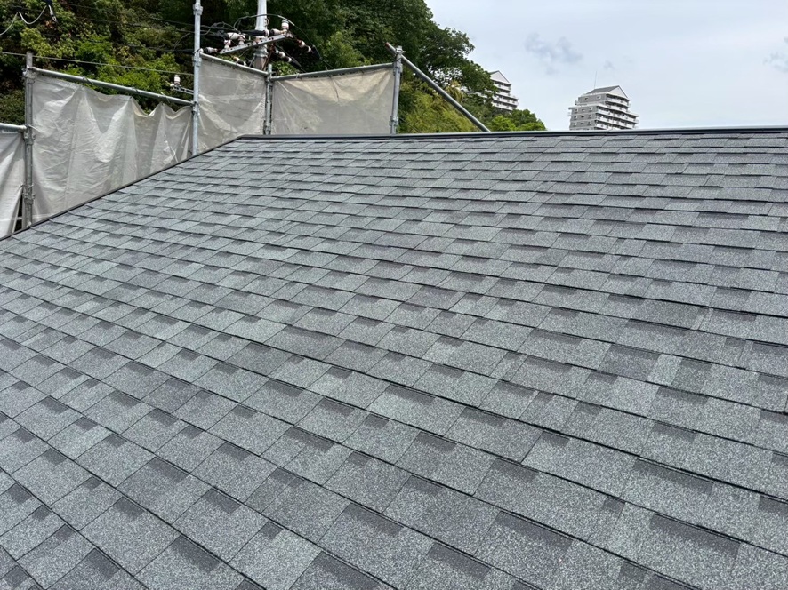 屋根カバー施工後