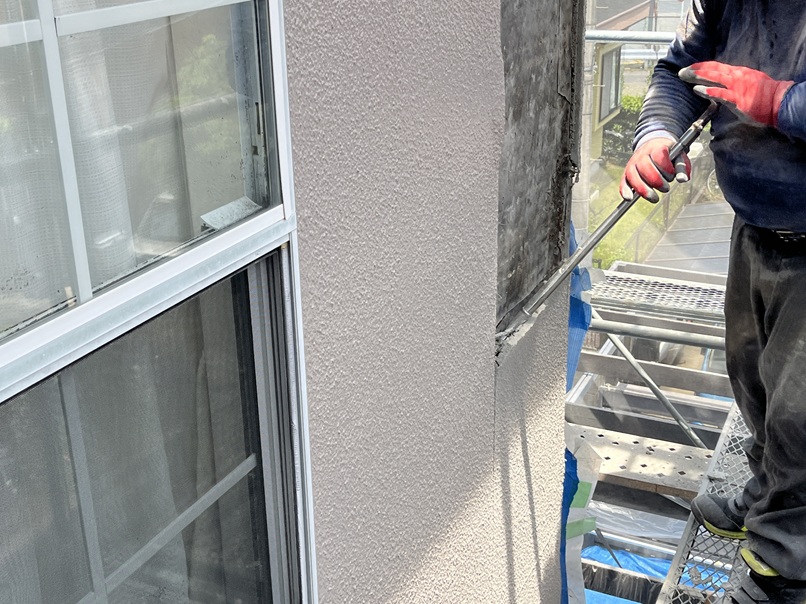 モルタル外壁解体