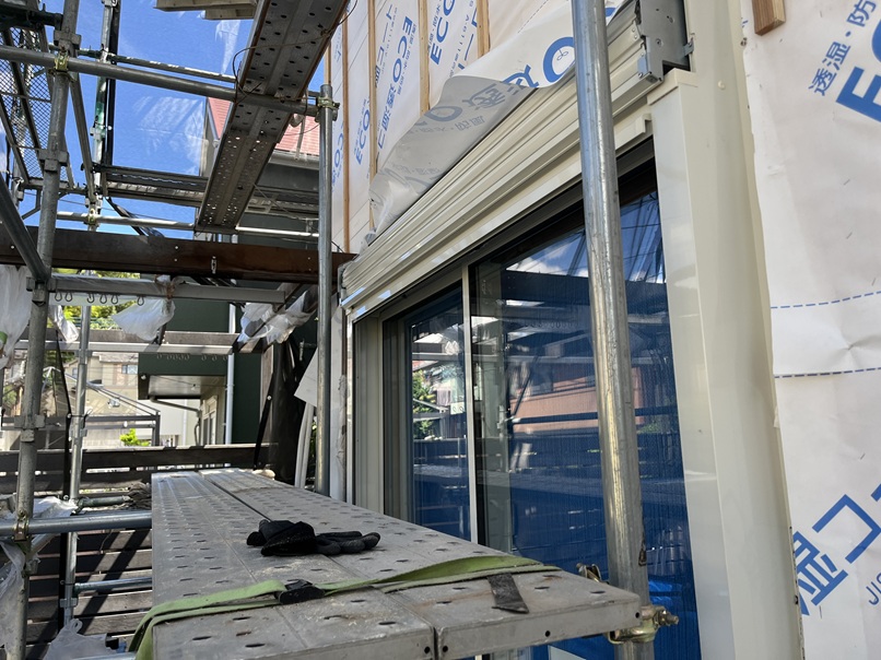 シャッターBOX取付け