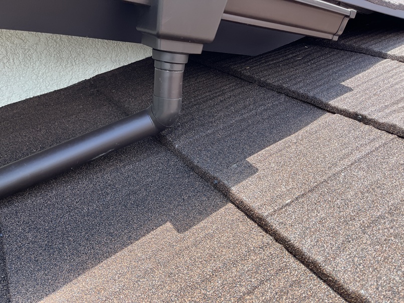 屋根取合い仕上がり